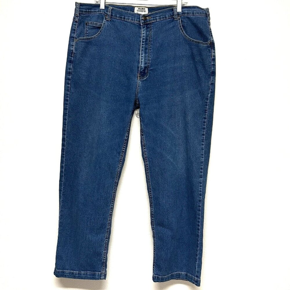 Duke Authentic Fit Denim Jeans High Rise Stretch 44M(42?) Blue Superior Quality